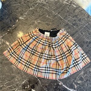 Girl's Burberry Plaid Skirt Size 8